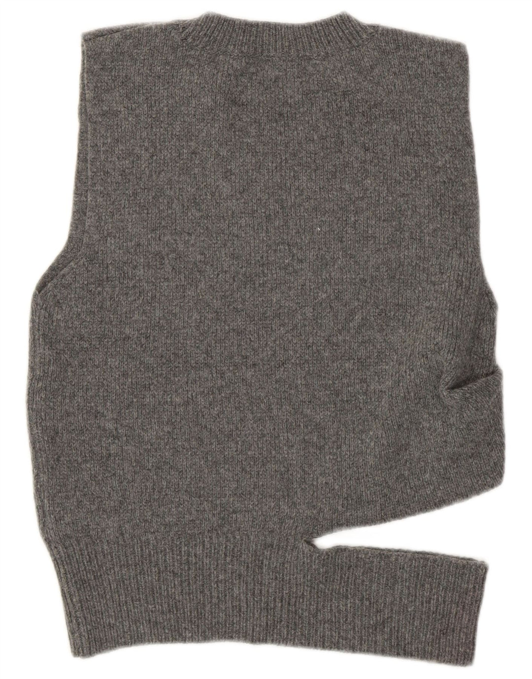 Zara femei Crop Vest Tank Top UK 10 Lână Gri mic