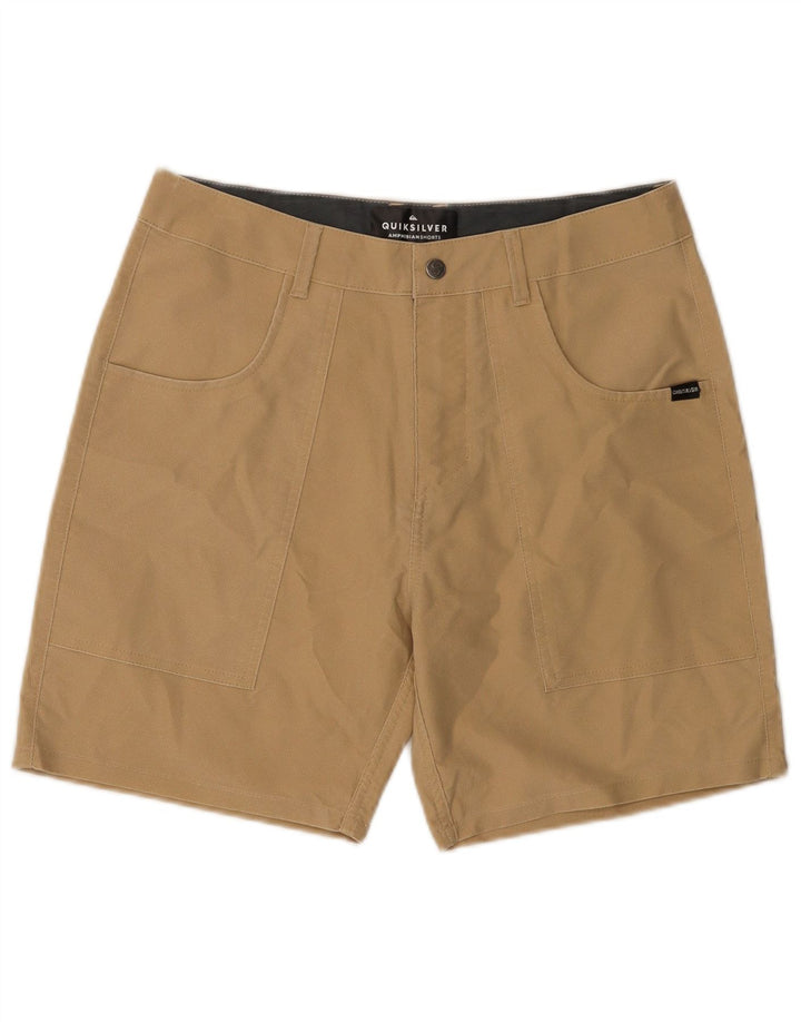 Pantaloni scurți casual pentru bărbați Quiksilver Amphibian W30 poliester mediu bej