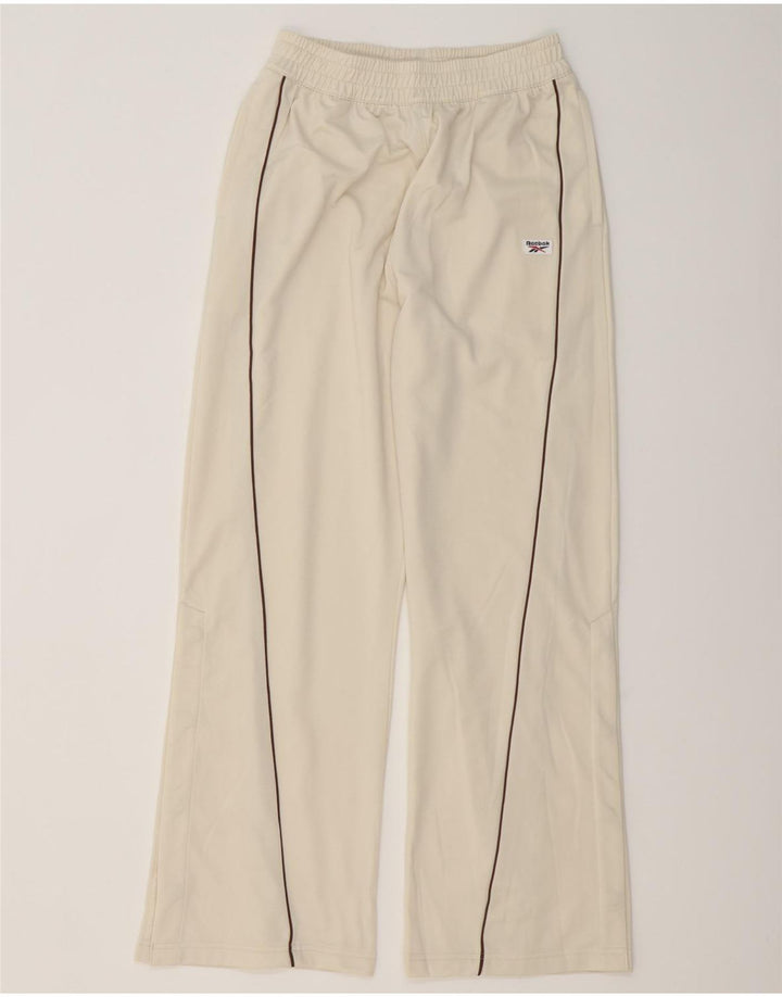Pantaloni de trening pentru femei REEBOK UK 10 Mic Bej Poliester