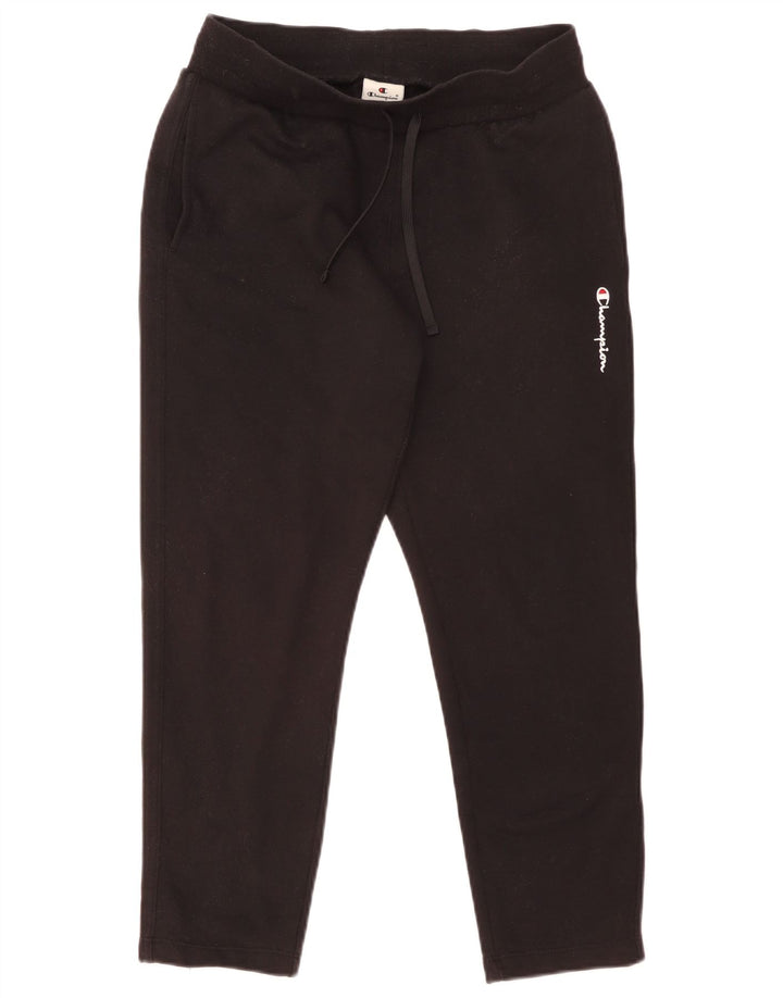 Pantaloni de trening Champion pentru bărbați, bumbac negru mic