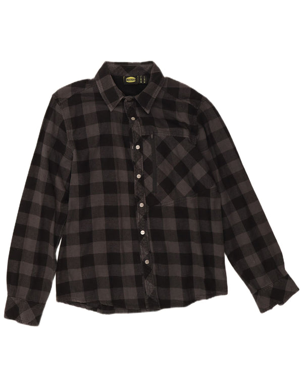 Cămașă de flanel pentru femei Diadora UK 18 XL, bumbac vichy gri