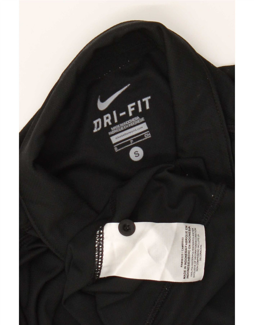 Tricou polo Nike Dri Fit pentru bărbați, poliester negru mic