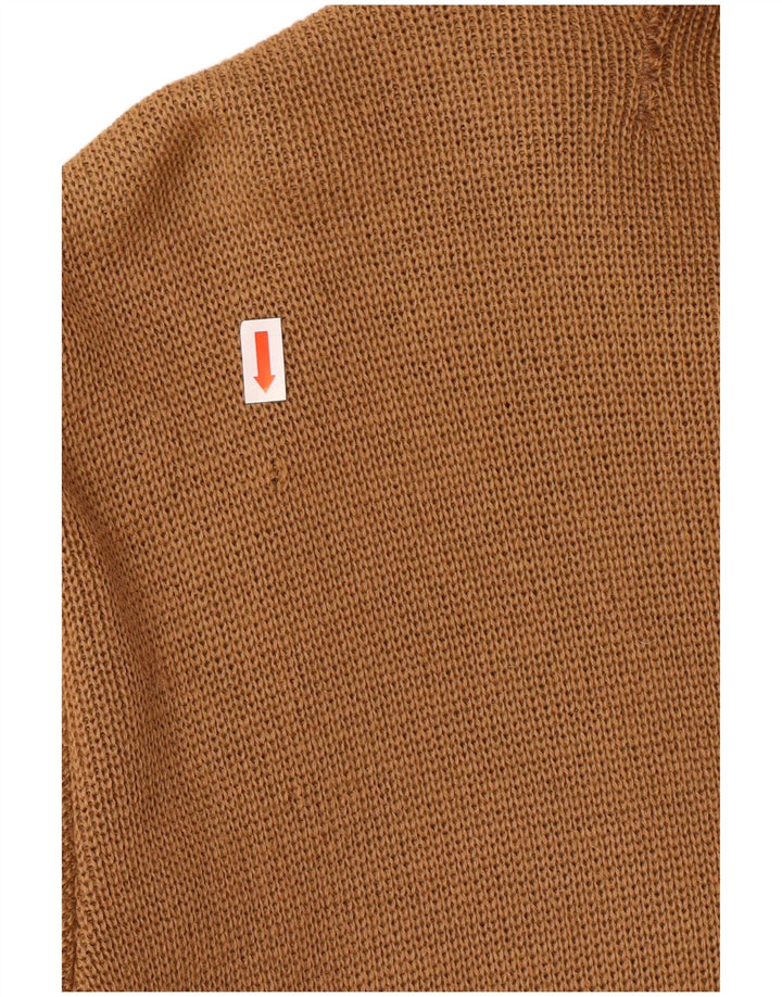 Pulover cardigan pentru bărbați VINTAGE IT 54 XL Lână maro