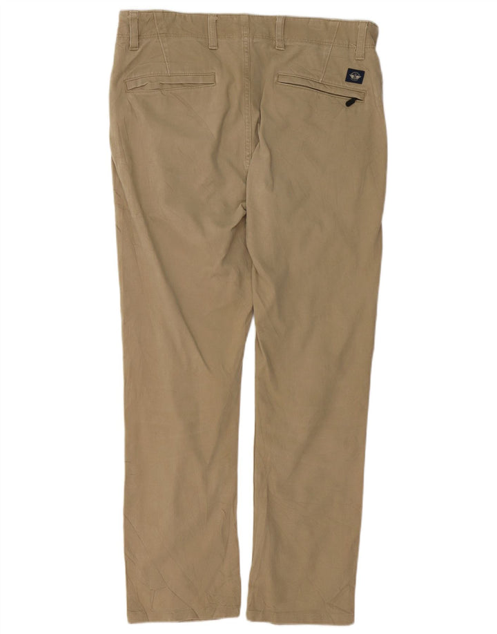 DOCKERS Pantaloni chino skinny pentru bărbați L32 L28 bumbac kaki