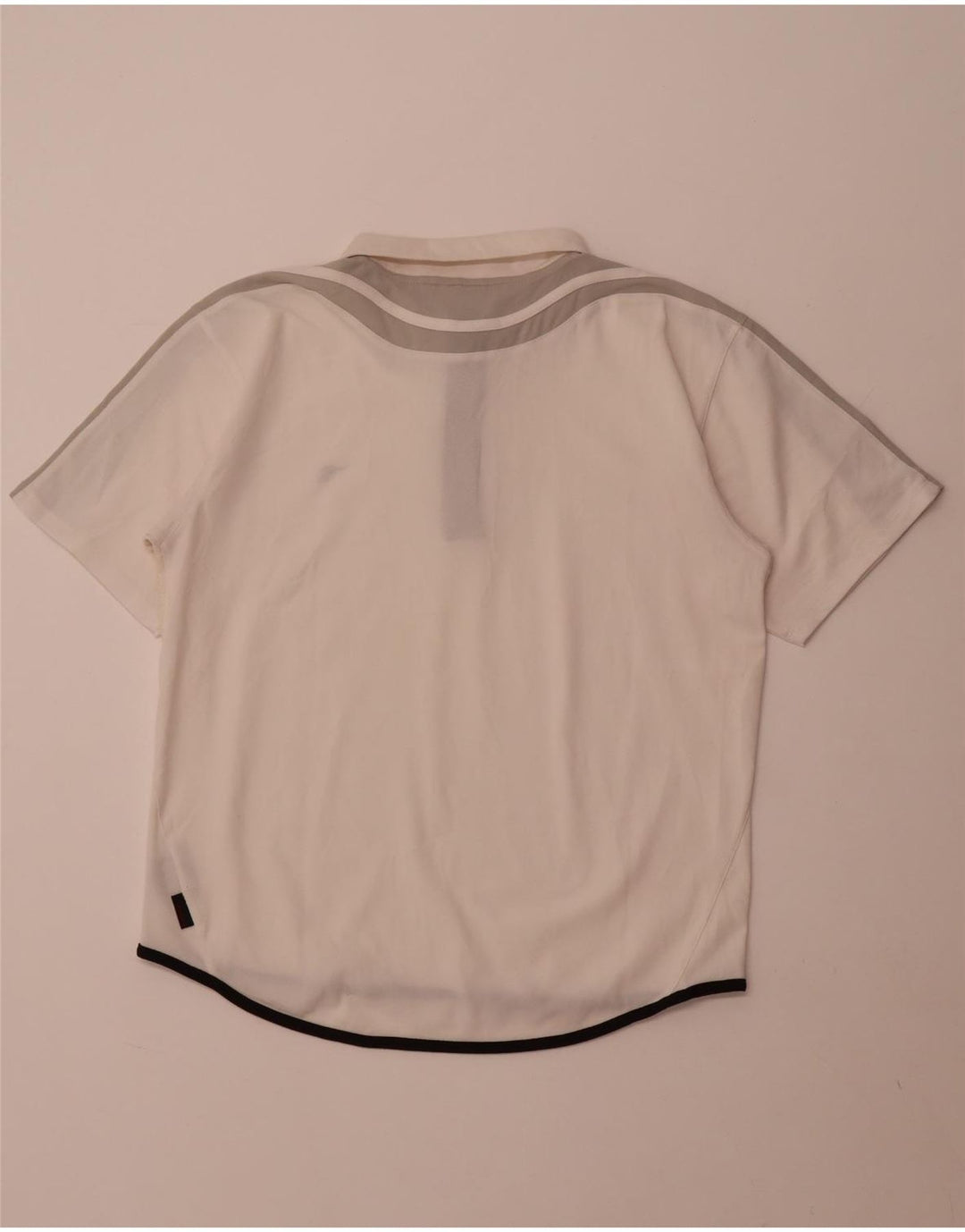 Tricou polo pentru bărbați Diadora, mare, alb, din poliester color bloc