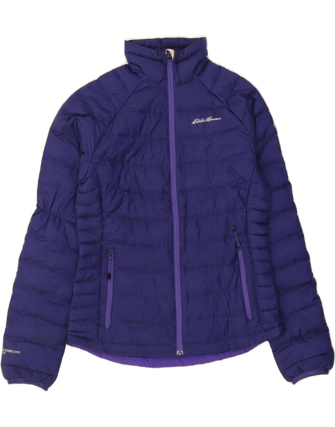 EDDIE BAUER Womens Padded Jacket UK 6 XS Navy Blue Polyester Vintage Eddie Bauer and Second-Hand Eddie Bauer from Messina Hembry 
