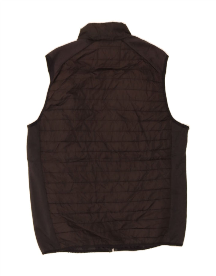 JACK & JONES Mens Padded Gilet UK 40 Large Brown Vintage Jack & Jones and Second-Hand Jack & Jones from Messina Hembry 