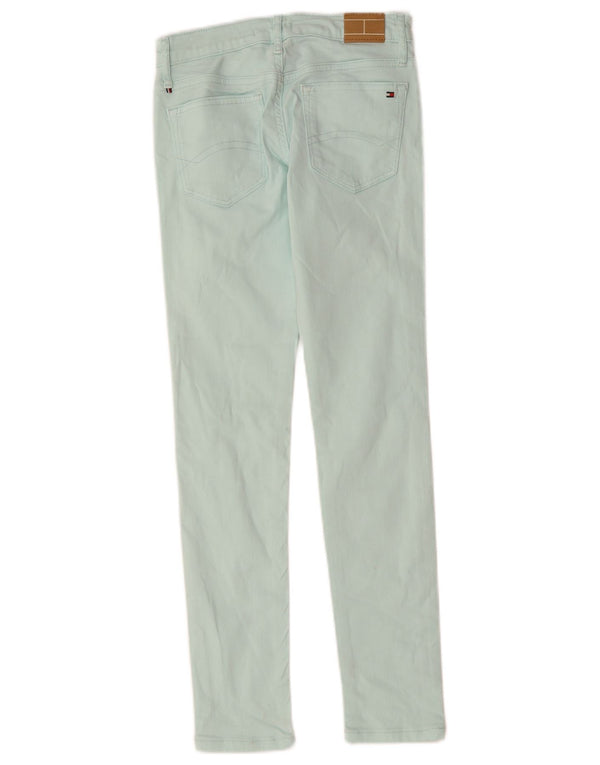 Blugi skinny pentru băieți Tommy Hilfiger 11-12 ani W26 L27 bumbac turcoaz