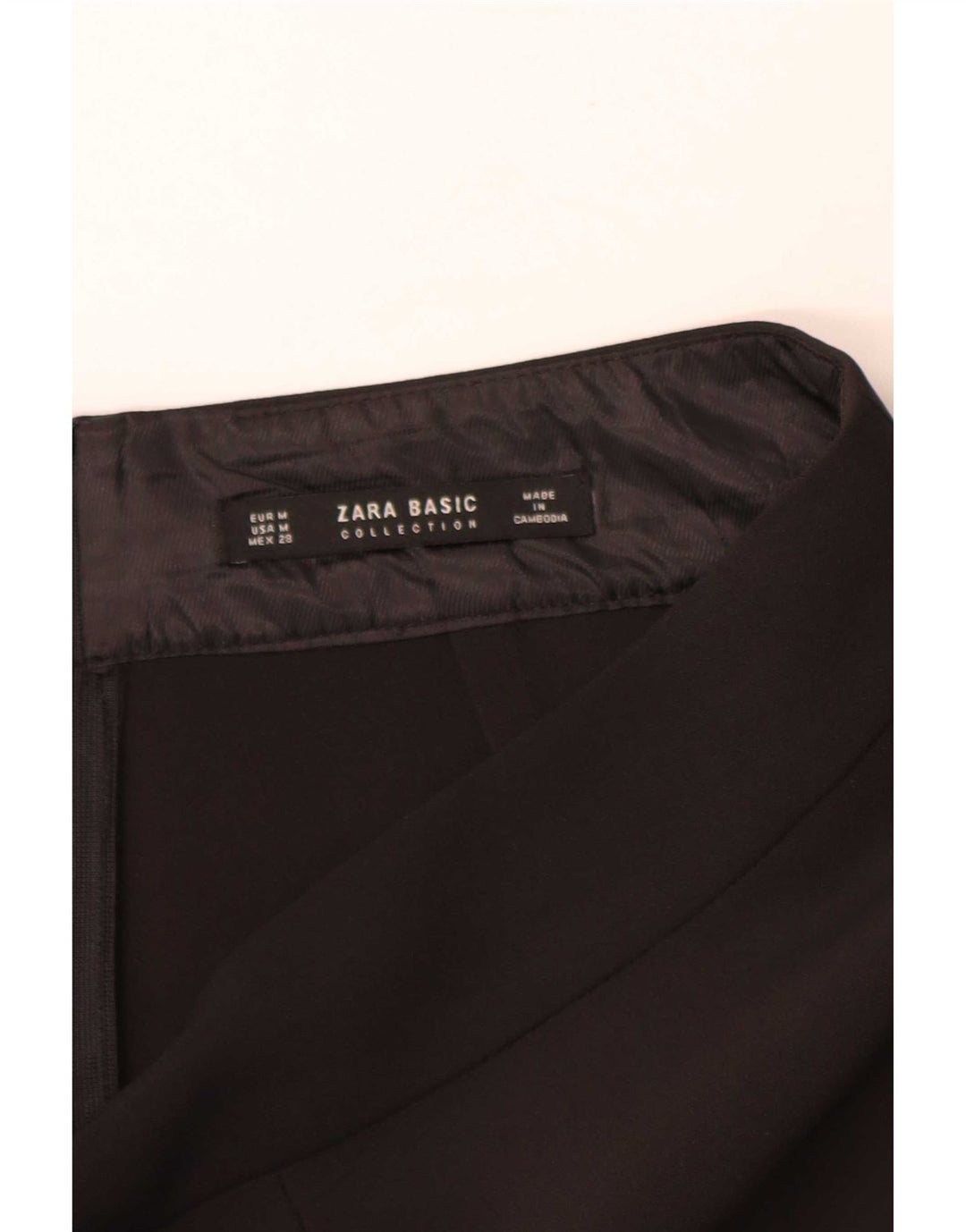 Fusta Mini Zara Femei Medium W28 Negru
