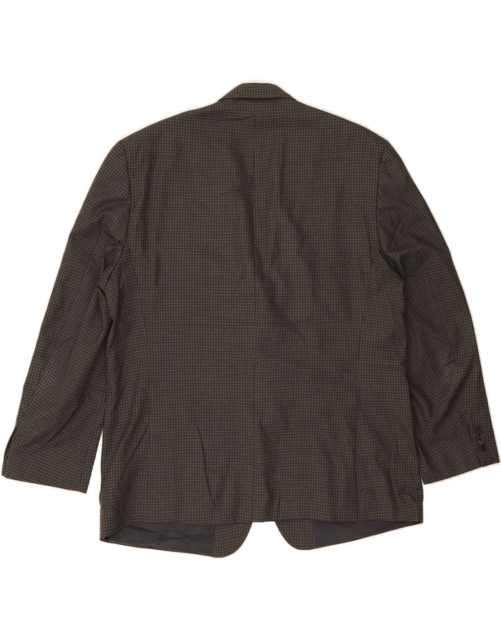 MICHAEL KORS Mens 2 Button Blazer Jacket UK 42 XL Brown Gingham Vintage Michael Kors and Second-Hand Michael Kors from Messina Hembry 