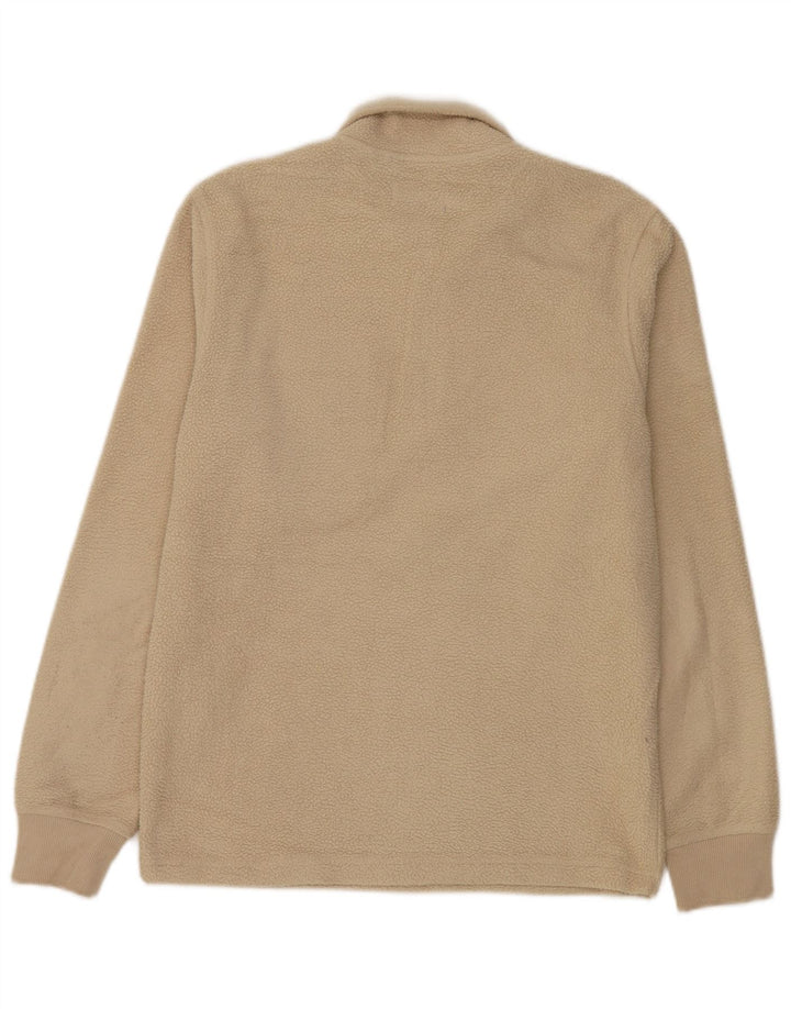 Pulover Jack & Jones pentru bărbați, cu fermoar și gât, poliester, bej mediu