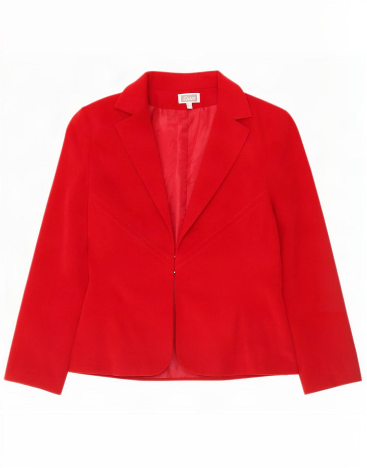 Etam Blazer Jacket pentru femei UK 12 Medium Red Poliester