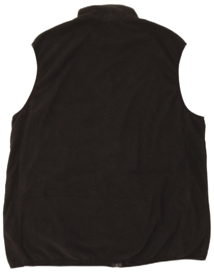 Gilet pentru bărbați Marks & Spencer din fleece UK 44 2XL poliester negru