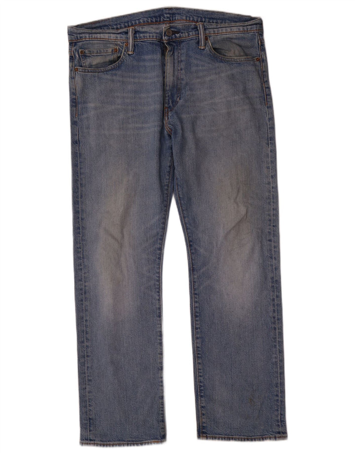 Blugi drepti pentru bărbați Levi's 504 W36 L30 Bumbac albastru