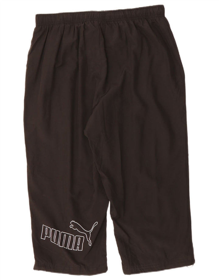 Pantaloni de trening PUMA Graphic Capri pentru bărbați, mari, negru, poliester