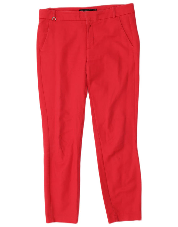 Pantaloni chino subțiri pentru femei Zara EU 34 2XS L24 L27 bumbac roz