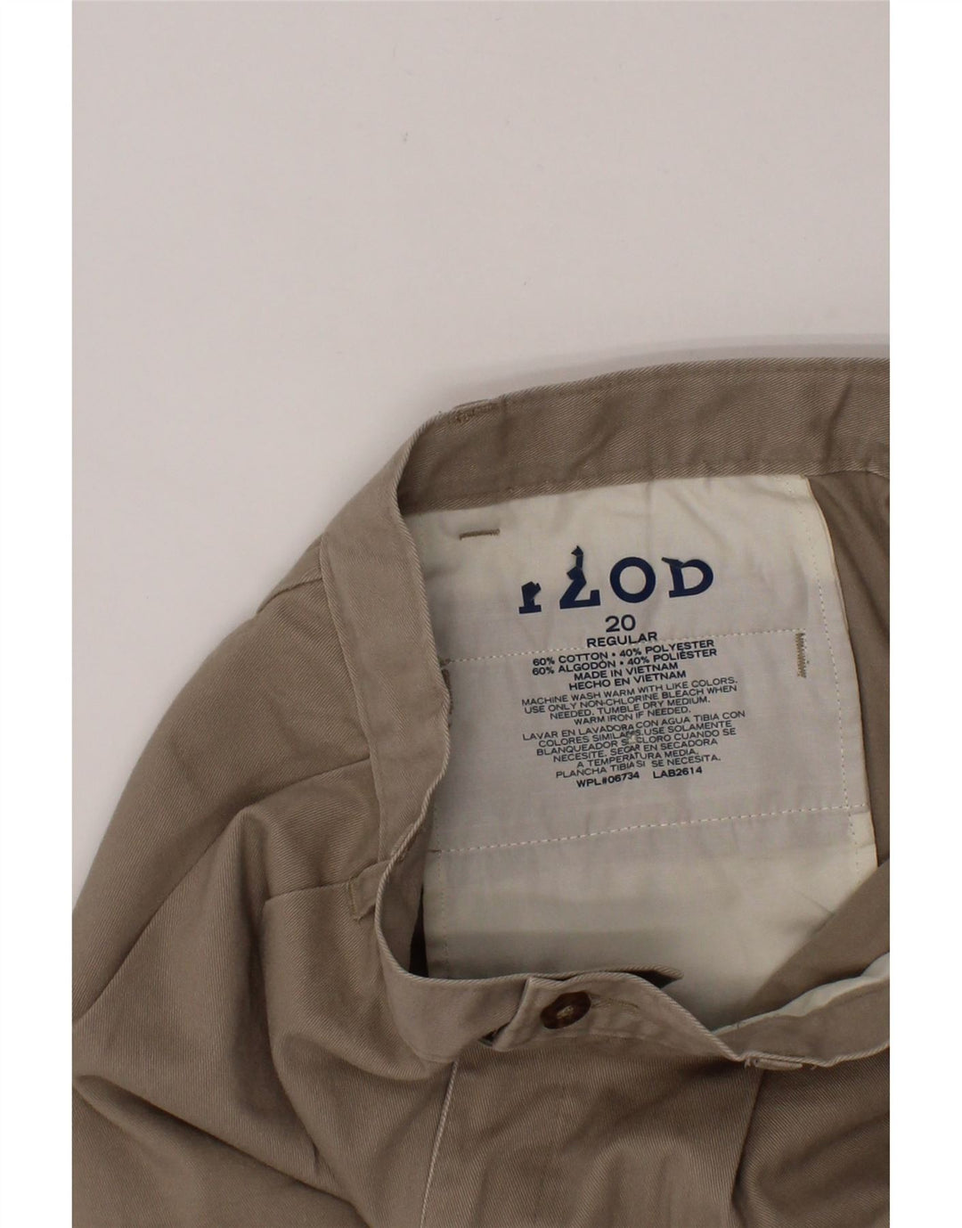 IZOD Boys Regular Chino Shorts 15-16 Years W28 Beige Cotton Vintage Izod and Second-Hand Izod from Messina Hembry 