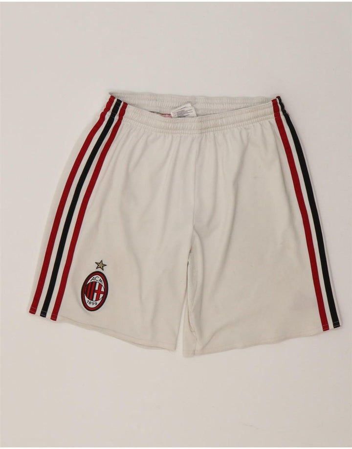 Pantaloni scurți sport Nike AC Milan pentru băieți 11-12 ani, alb, poliester