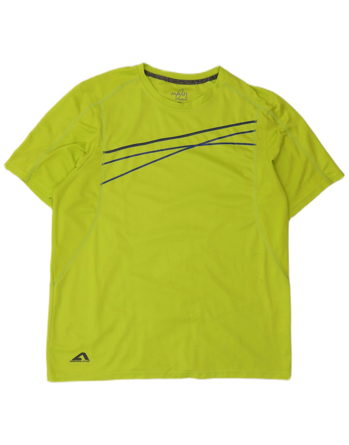 Tricou pentru bărbați Maui Maui Top XL Poliester cu dungi verzi