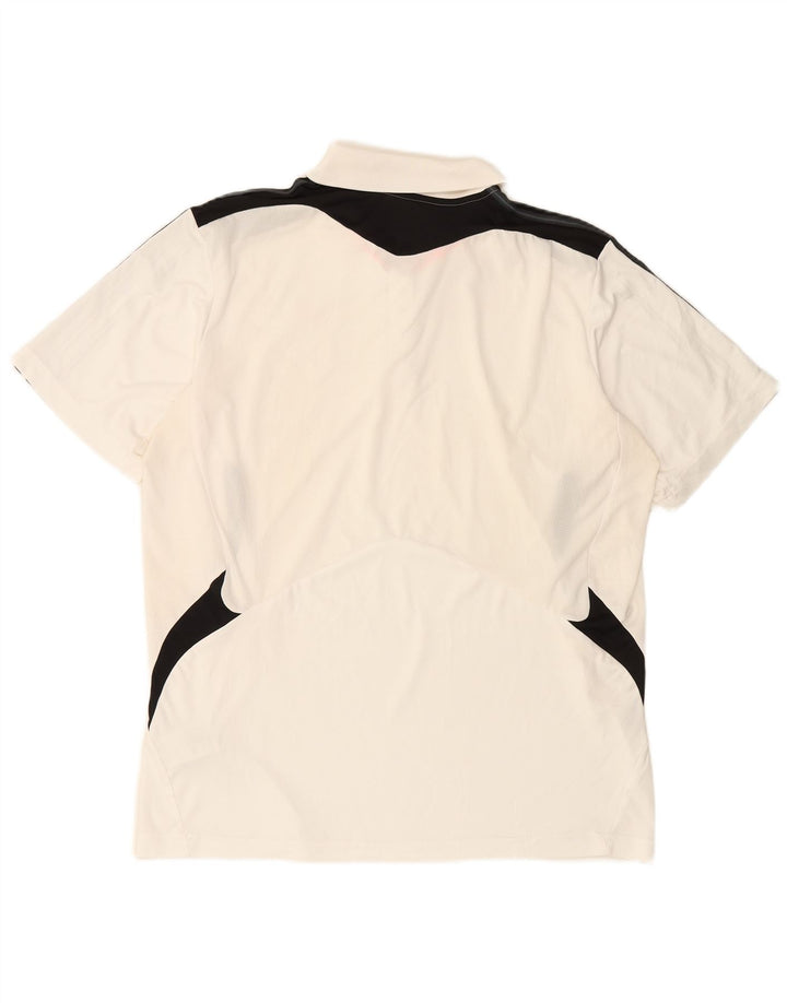 Tricou polo ADIDAS Climacool pentru bărbați XL, alb, poliester color bloc