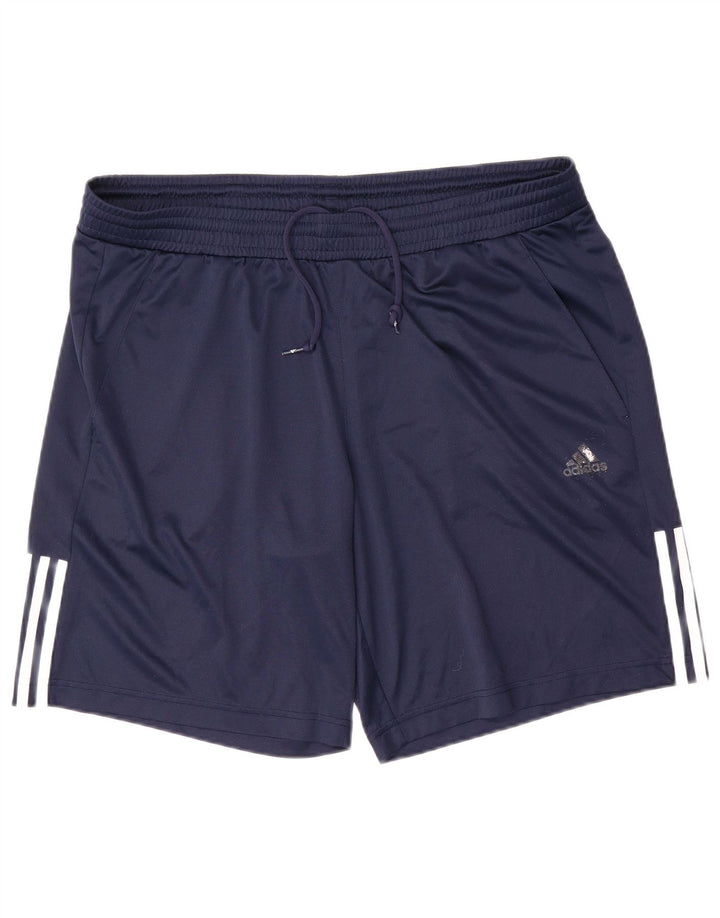 Pantaloni scurți sport pentru bărbați Adidas Climalite XL bleumarin poliester