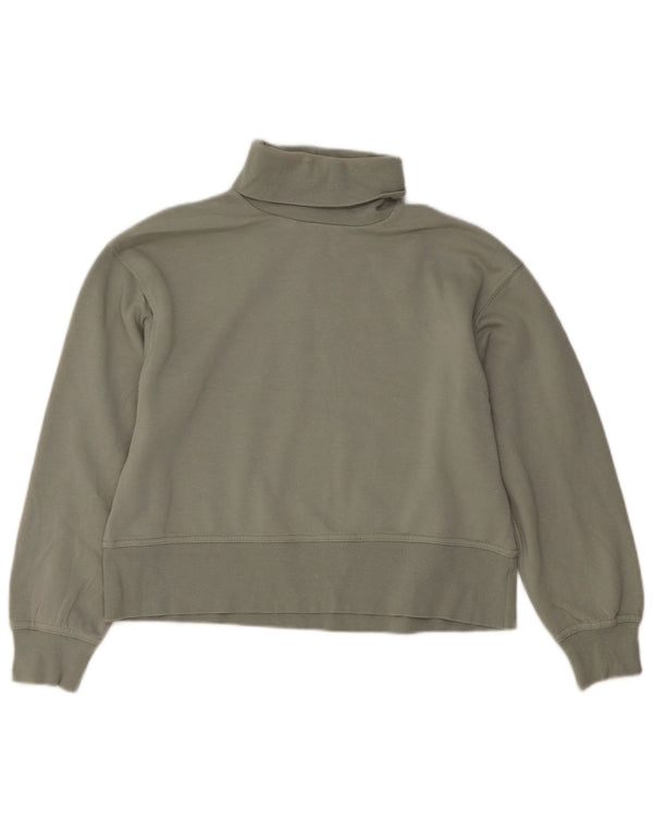 Pulover pentru damă Zara cu gât rulat Pulover UK 14 Bumbac verde mediu