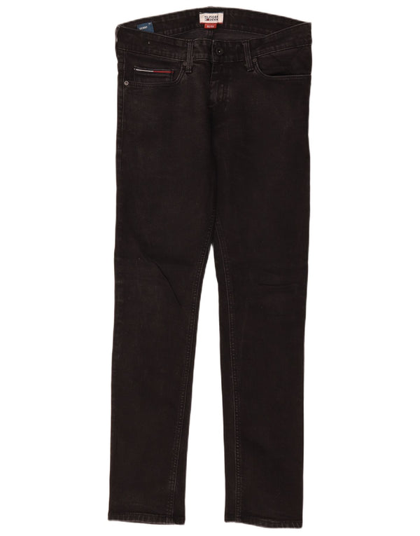 Blugi skinny pentru bărbați Tommy Hilfiger W32 L32 bumbac negru