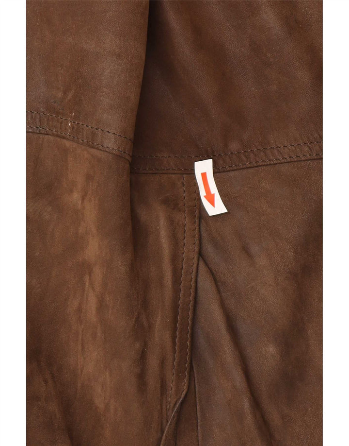 Jachetă din piele vintage pentru bărbați UK 42 XL maro