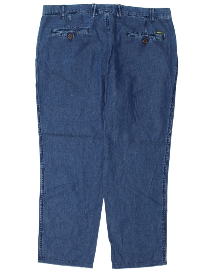 Blugi drepți Barbour pentru femei, cu ajustare normală, XL W36 L27 Blue Lyocell