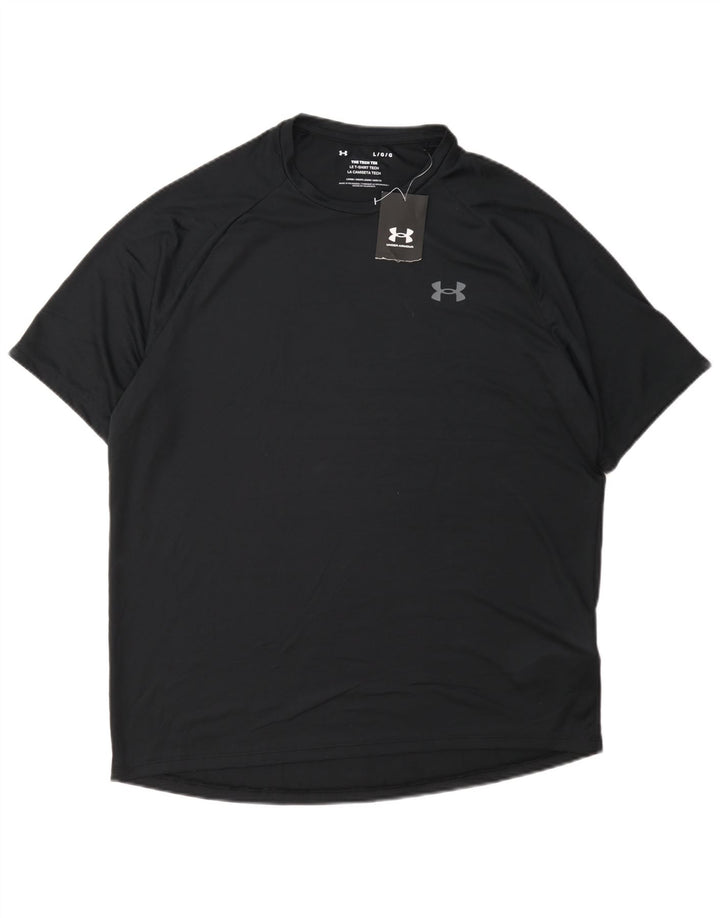 Tricou Under Armour pentru bărbați Top mare din poliester negru