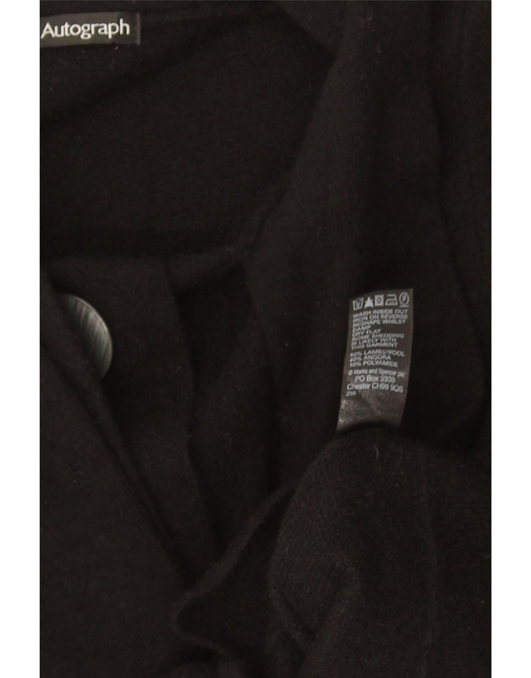Pulover cardigan cu autograf pentru femei Marks & Spencer UK 10 Small Black