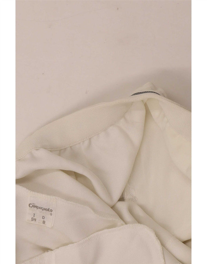 Pantaloni scurți chino Campagnolo pentru bărbați W32 Poliester alb mediu