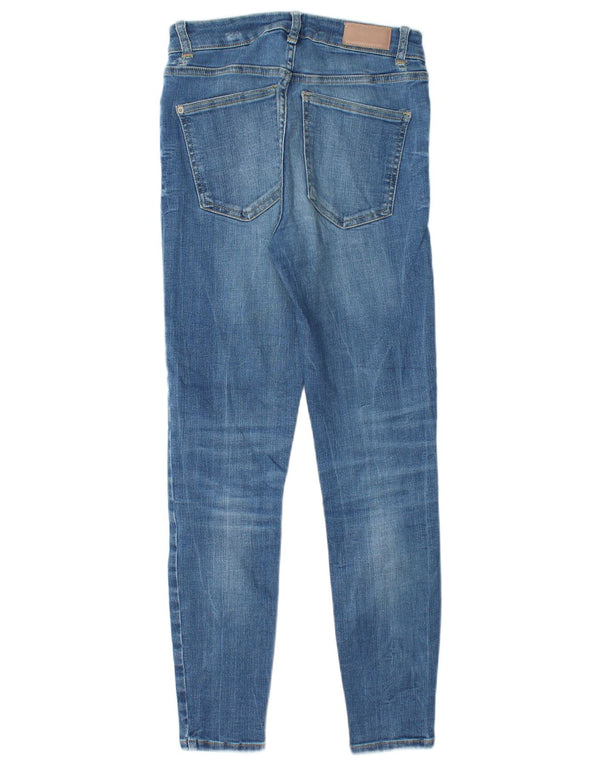 Blugi skinny distressed pentru femei Zara W26 L26 Albastru