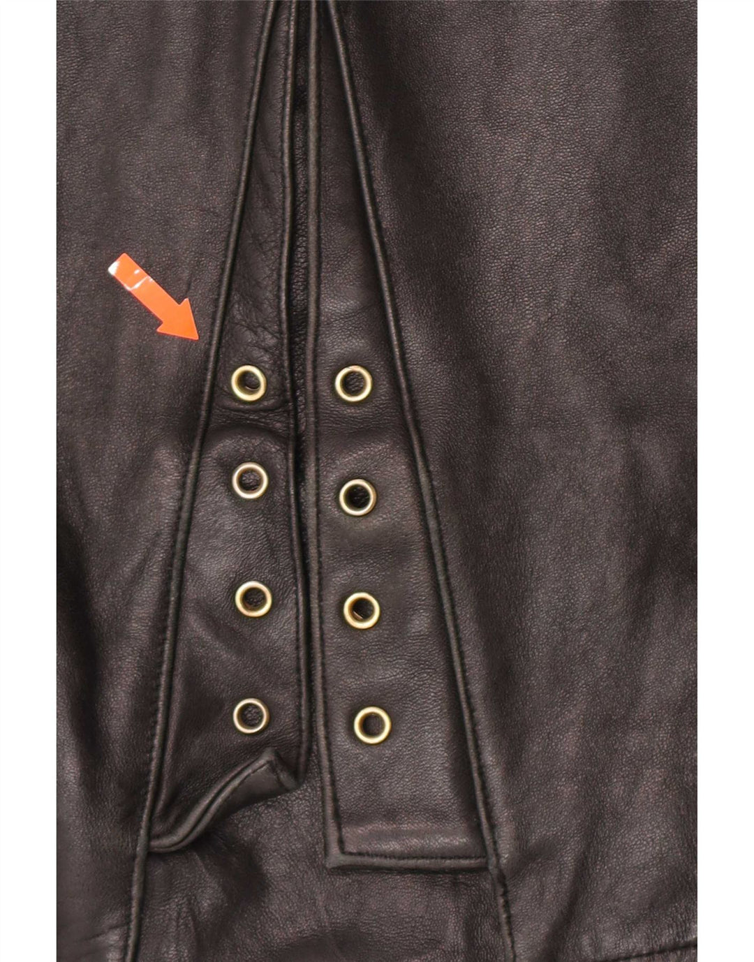 Jachetă Biker din piele vintage pentru femei EU 40 Medium Black