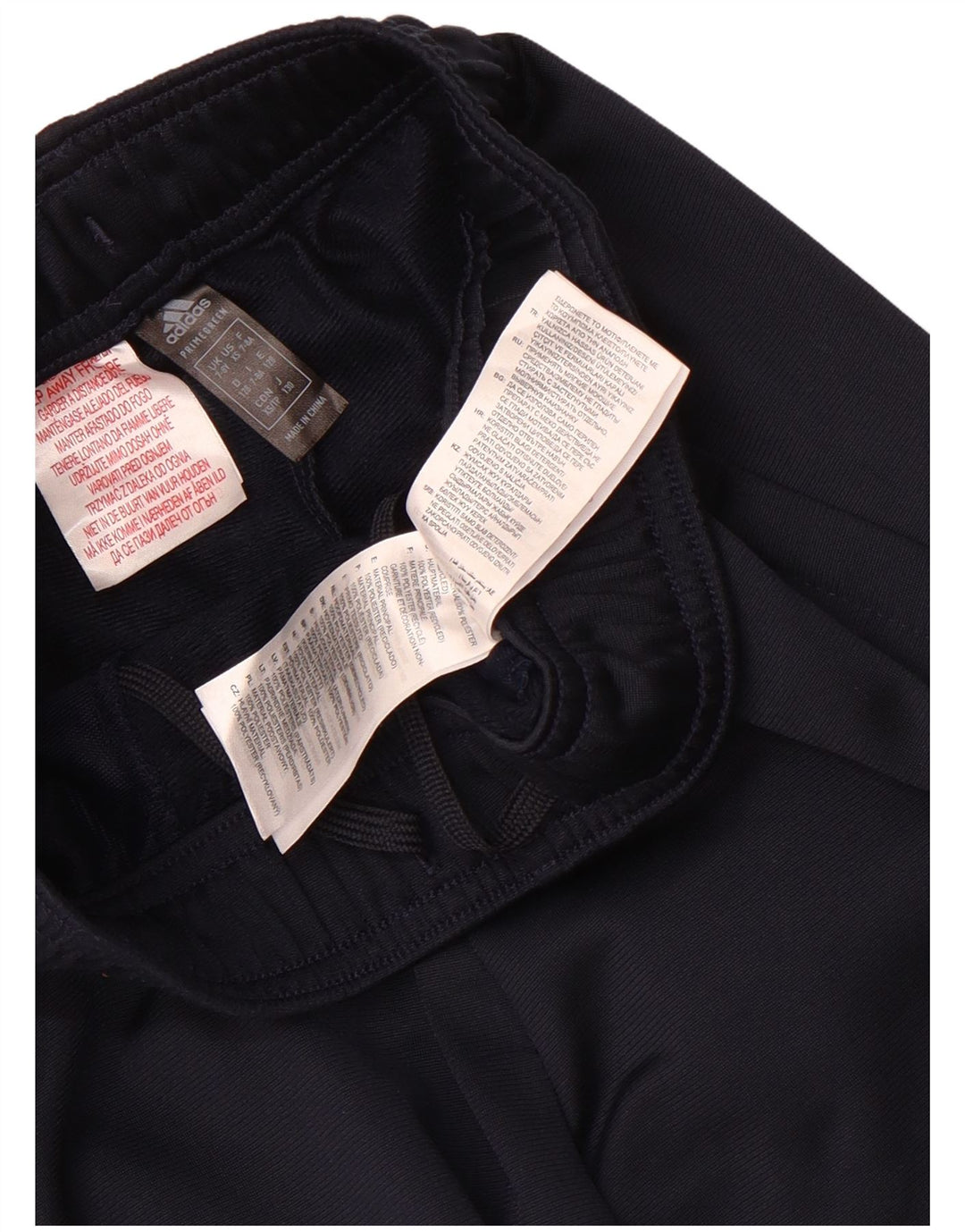 Pantaloni de trening Adidas baieti 7-8 ani poliester bleumarin