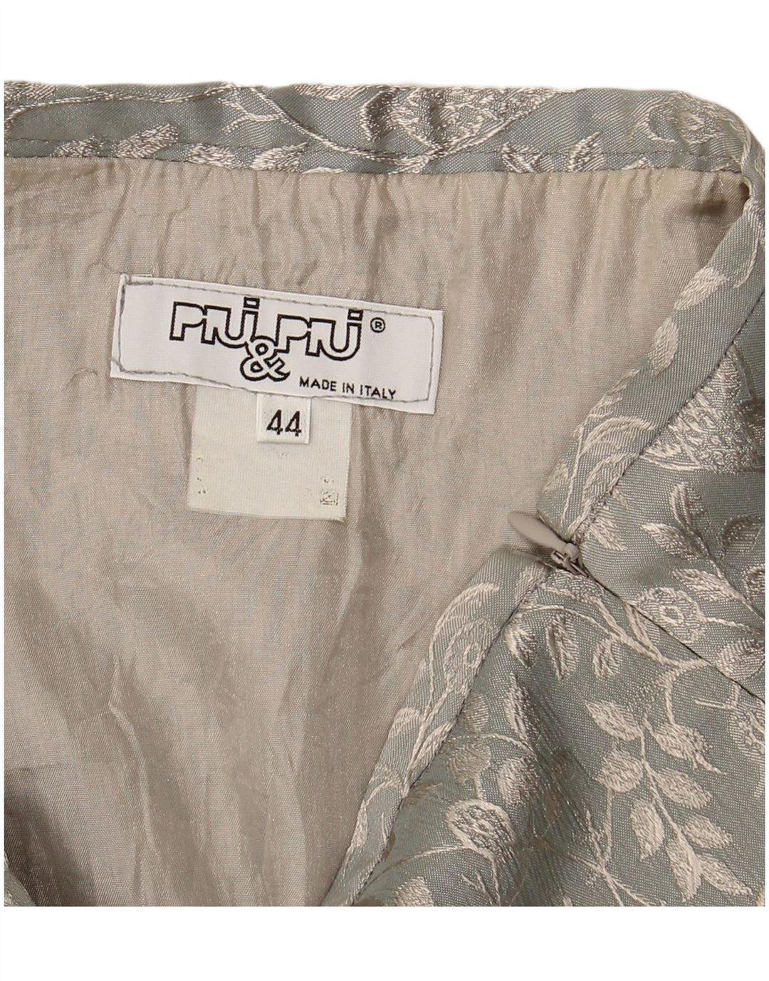 Fusta mini pentru femei PIU & PIU IT 44 Medium W28 Gri Floral