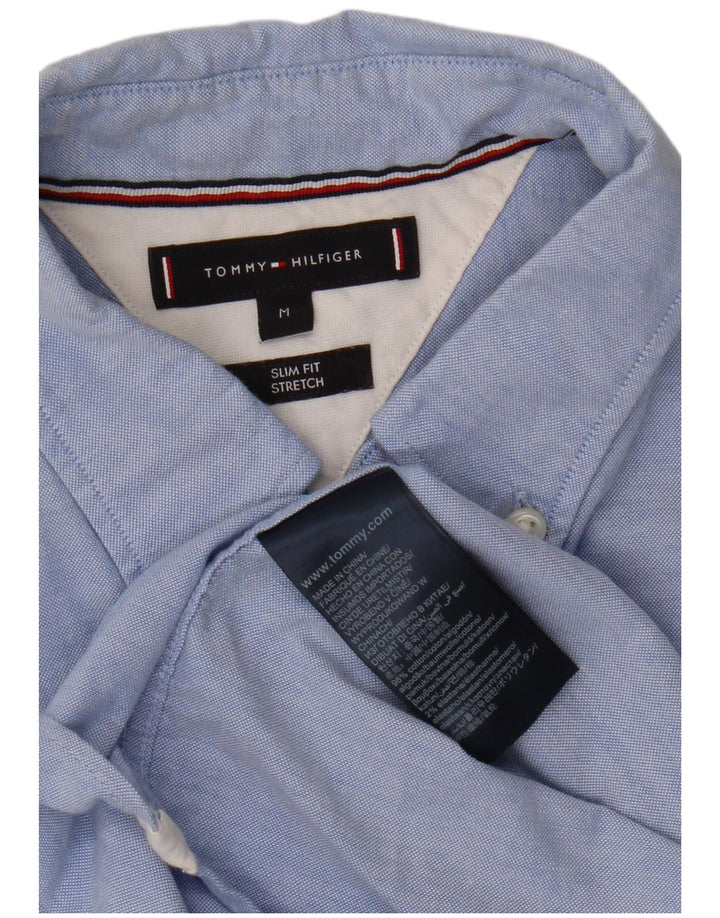 Cămașă pentru bărbați TOMMY HILFIGER Slim Fit Bumbac albastru mediu