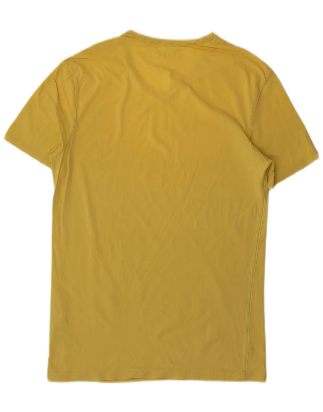 Tricou grafic Guess pentru bărbați Top mediu galben