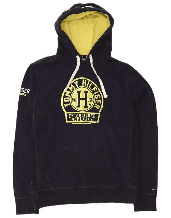 Jumper Tommy Hilfiger pentru femei Vintage Fit Graphic Pulover XL Bumbac bleumarin