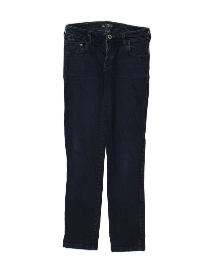 ARMANI Womens Slim Jeans W25 L27  Navy Blue Cotton Vintage Armani and Second-Hand Armani from Messina Hembry 