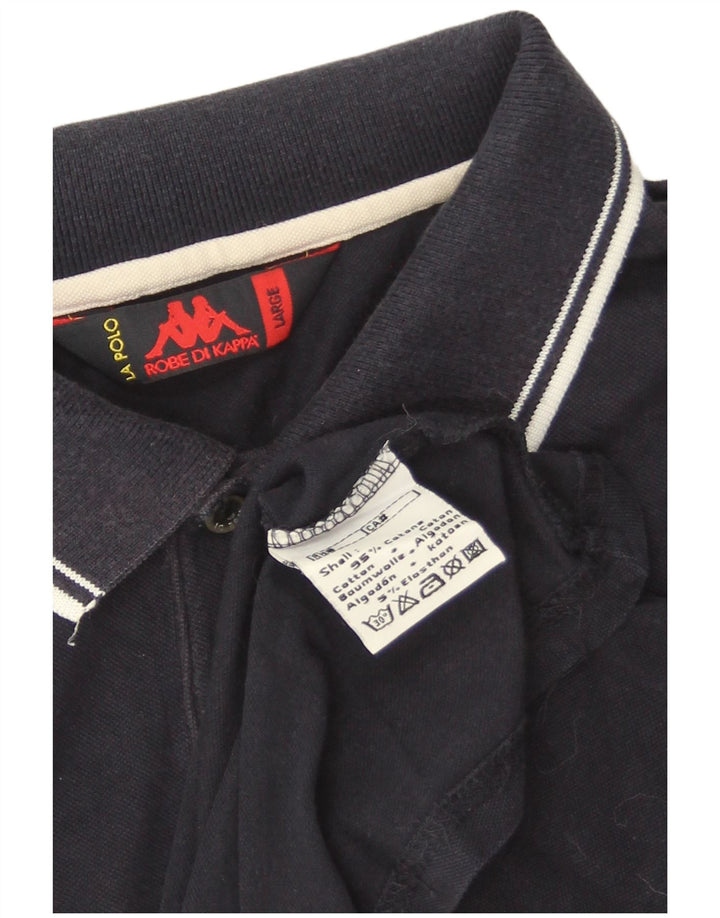 Cămașă polo pentru bărbați Kappa, mare, bleumarin, bumbac