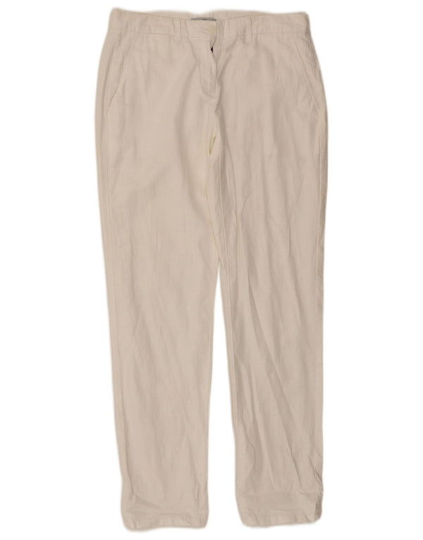 Pantaloni chino subțiri pentru femei Gap UK 4 XS L30 L29 in alb