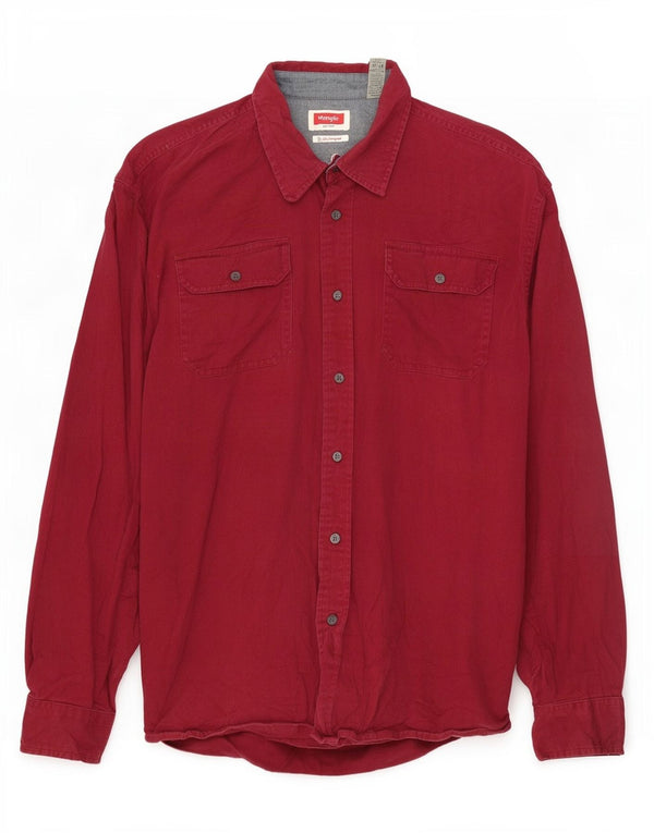 Cămașă pentru bărbați Wrangler XL Bumbac Burgundy