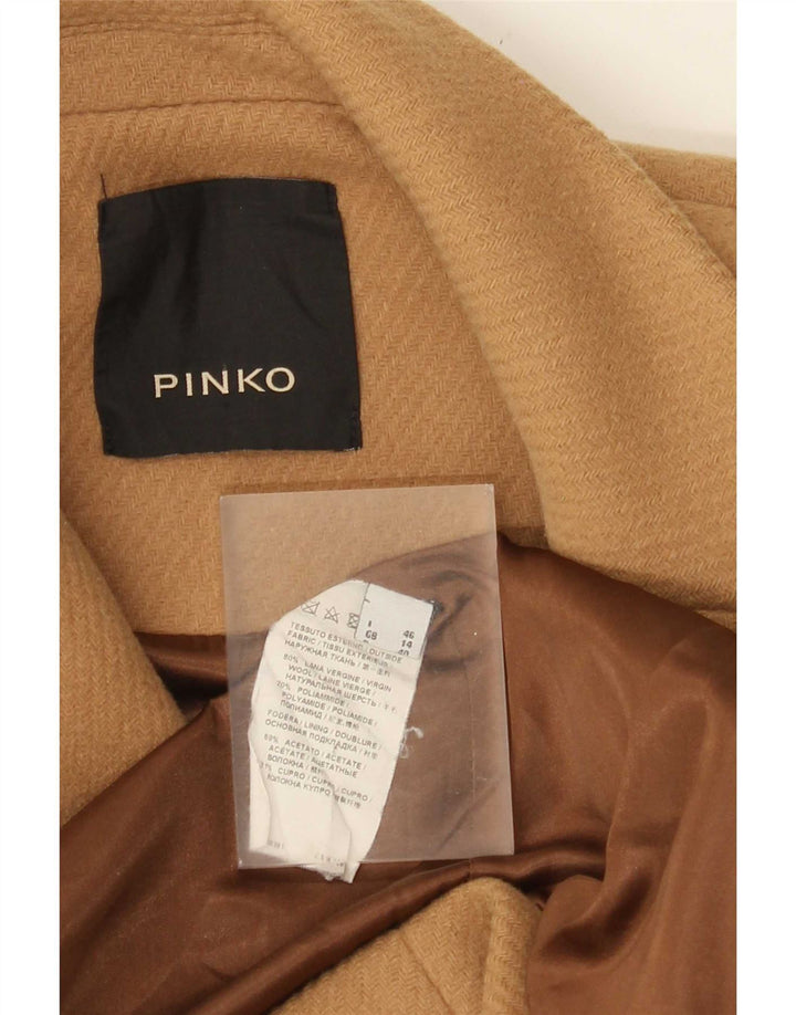 Palton pentru femei Pinko UK 14 mare, bej, lână