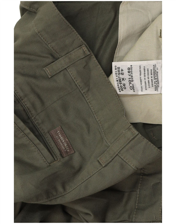 WRANGLER Pantaloni chino pentru bărbați Timber Creek Pegged W42 L30, bumbac kaki