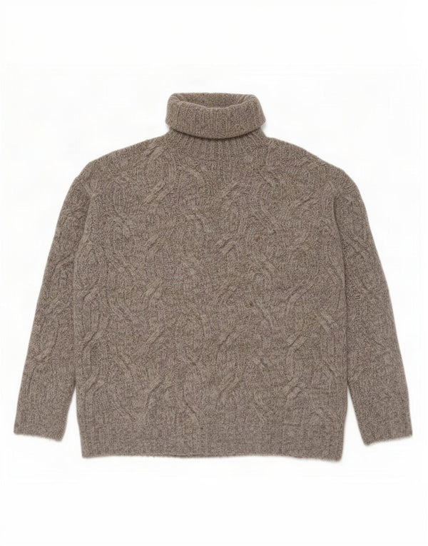 Marks & Spencer Pulover supradimensionat pentru femei cu gât rulat UK 10 Mic Gri