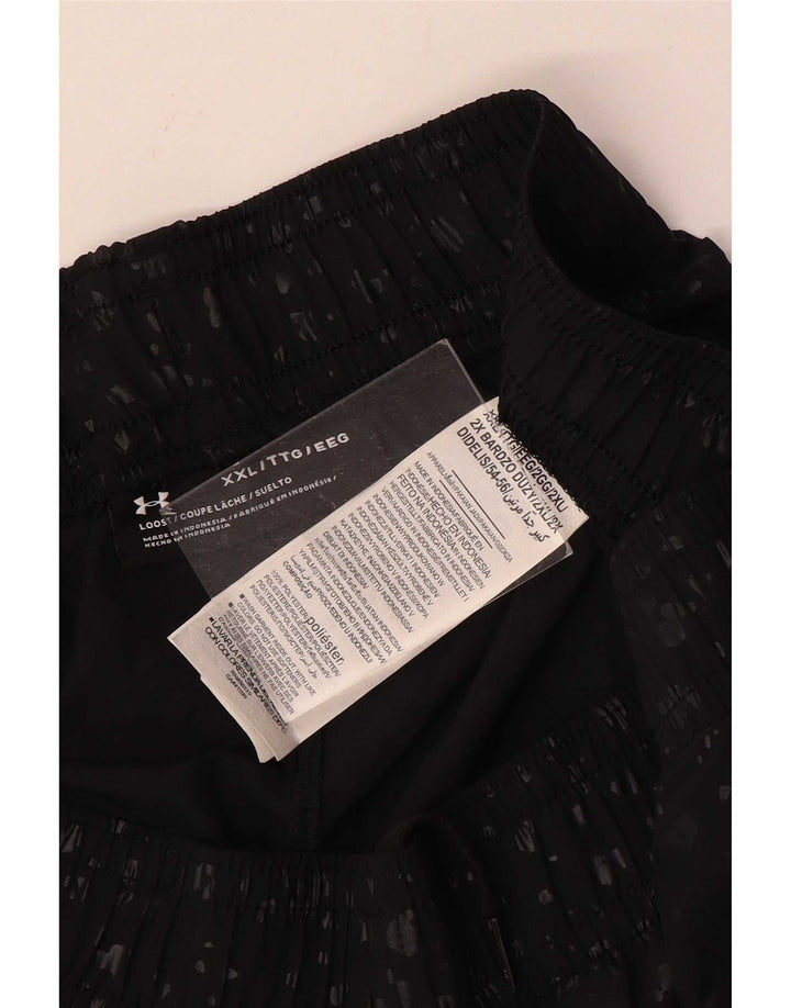 Pantaloni scurți de sport grafic Under Armour pentru bărbați 2XL, poliester cu pete negre