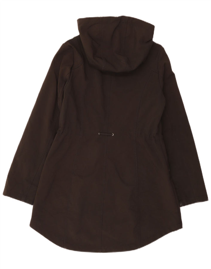 French Connection haină de vânt cu glugă pentru femei UK 10 Small Black