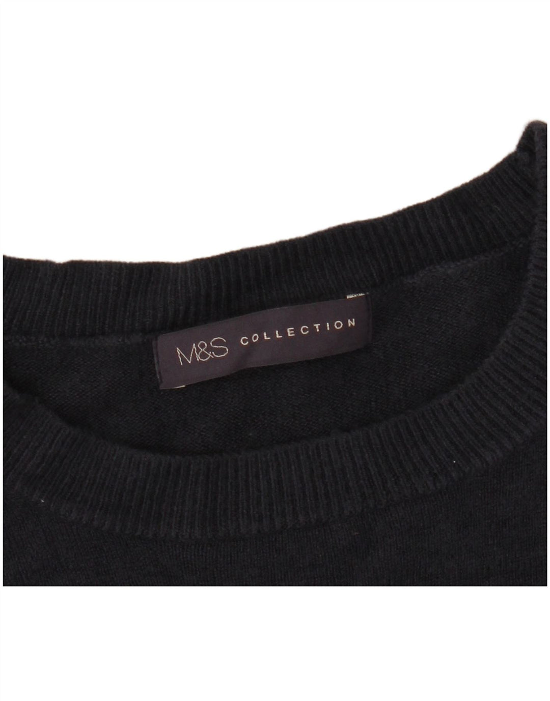 Pulover pentru femei Marks & Spencer cu decolteu triplu UK 14 Medium Bleumarin