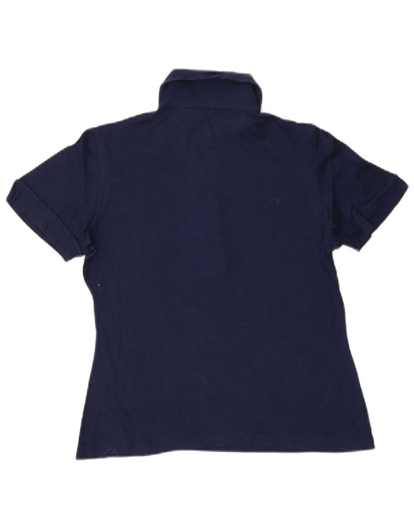 Luisa Spagnoli Tricou Polo Femei IT 42 Medium Bleumarin Bumbac